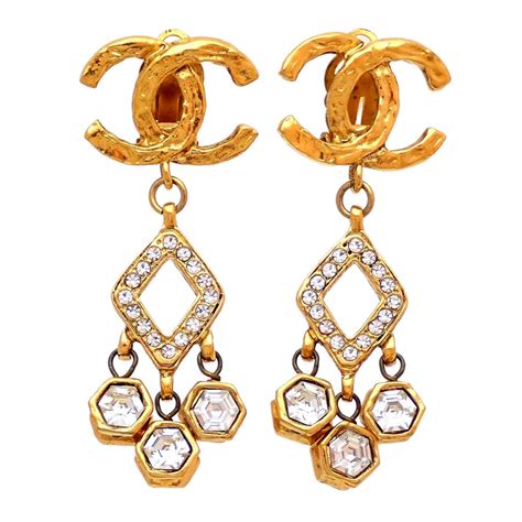 vintage chanel earrings for women